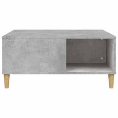 vidaXL Coffee Table Concrete Grey 80x80x36.5 cm Engineered Wood 5