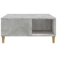 vidaXL Coffee Table Concrete Grey 80x80x36.5 cm Engineered Wood 6