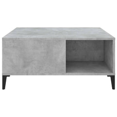 vidaXL Coffee Table Concrete Grey 80x80x36.5 cm Engineered Wood 5