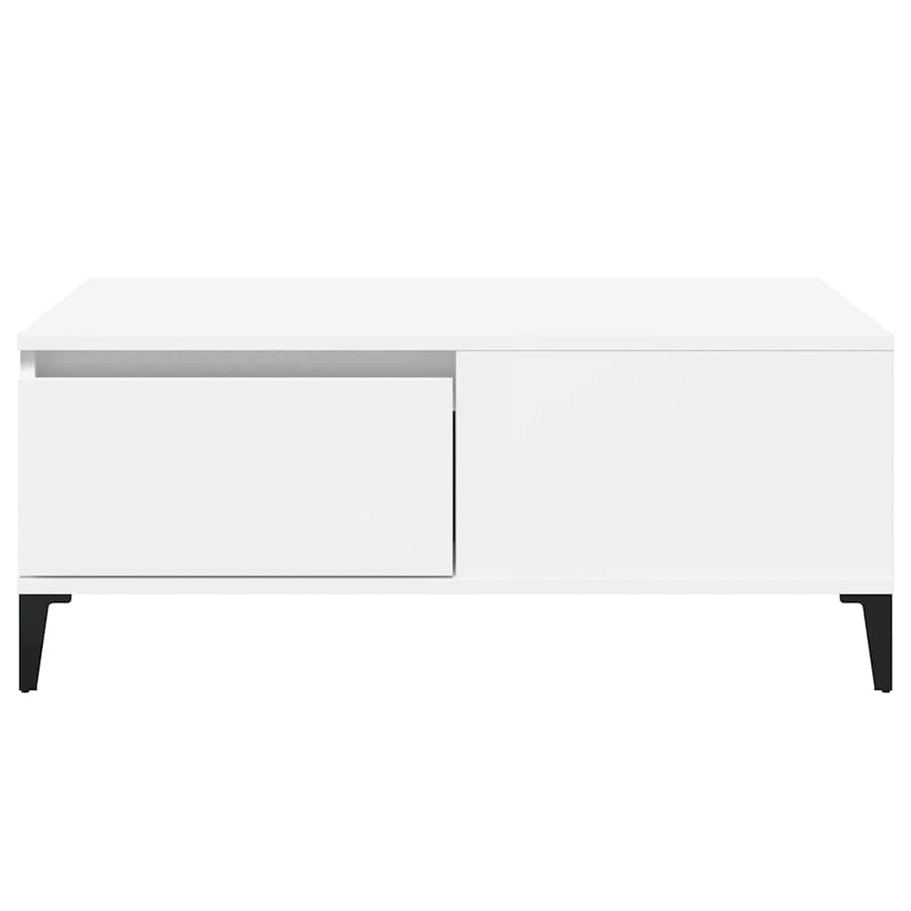 vidaXL Coffee Table White 90x50x36,5 cm Engineered Wood 4