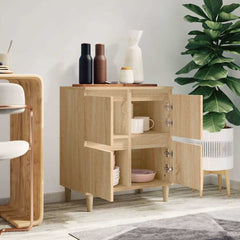 vidaXL Sideboard Sonoma Oak 60x35x70 cm Engineered Wood 3