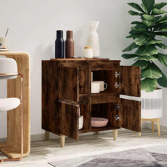 vidaXL Sideboard Smoked Oak 60x35x70 cm Engineered Wood 3