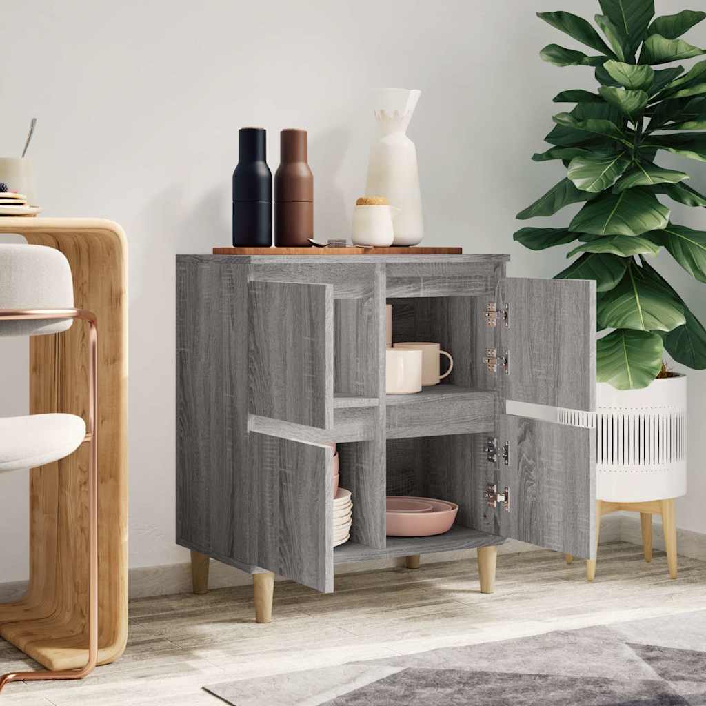 vidaXL Sideboard Grey Sonoma 60x35x70 cm Engineered Wood 3