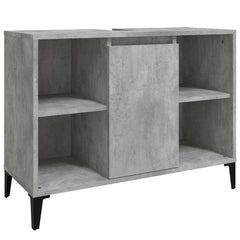 vidaXL Sink Cabinet | Concrete Grey | Engineered Wood | Medium 2
