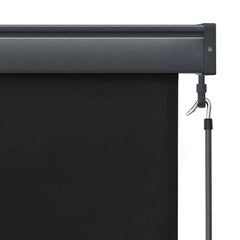 vidaXL Roller Blind Anthracite 180 x 250 cm Fabric and Aluminum 6