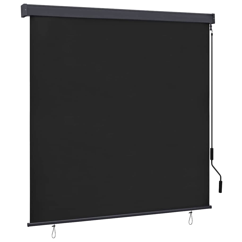 vidaXL Roller Blind Anthracite 180 x 250 cm Fabric and Aluminum 1
