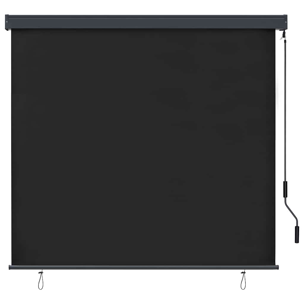 vidaXL Roller Blind Anthracite 180 x 250 cm Fabric and Aluminum 2