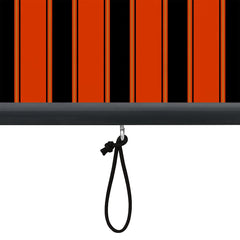 vidaXL Roller Blind Orange and Brown 180 x 250 cm Fabric and Aluminum 5