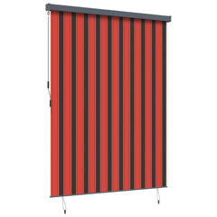 vidaXL Roller Blind Orange and Brown 200 x 250 cm Fabric and Aluminum 3