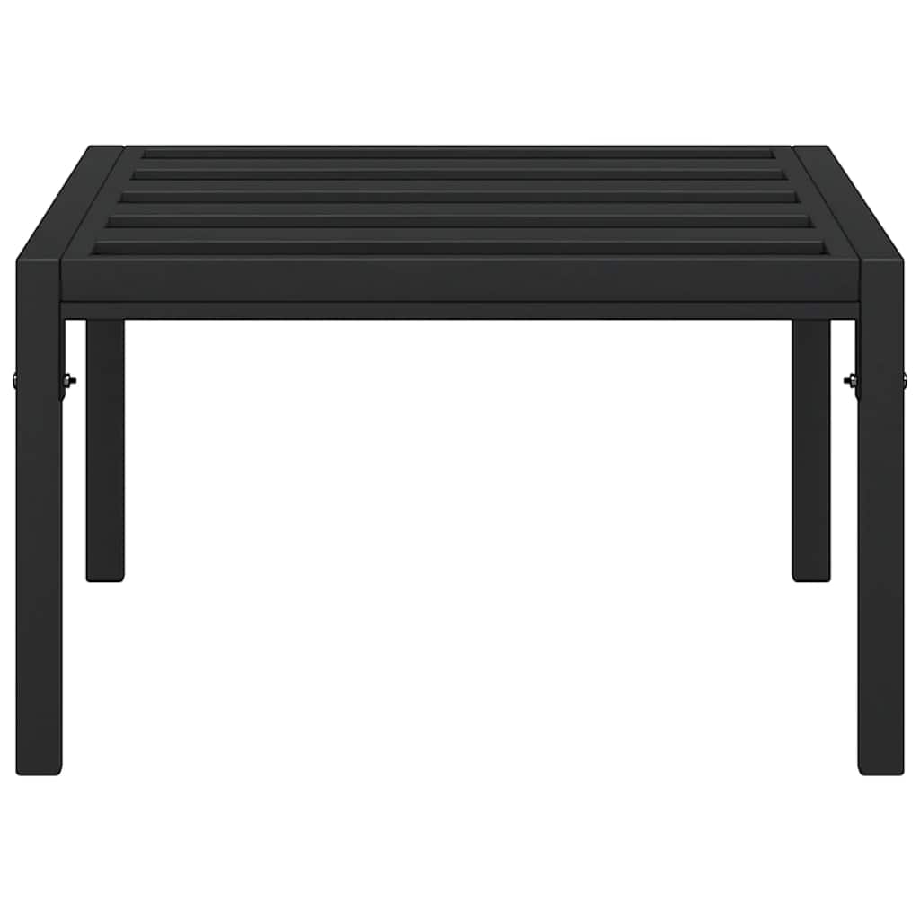 vidaXL Garden Coffee Table Black 60x60x35 cm Steel 3