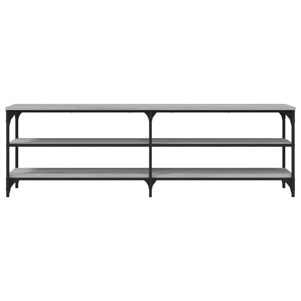 vidaXL TV Cabinet Grey Sonoma 160x30x50 cm Engineered Wood 5