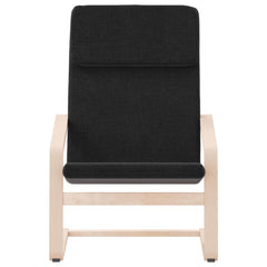 vidaXL Relaxing Chair Black Fabric 4