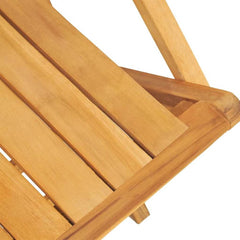 5 Piece Garden Dining Set Solid Wood Teak 4