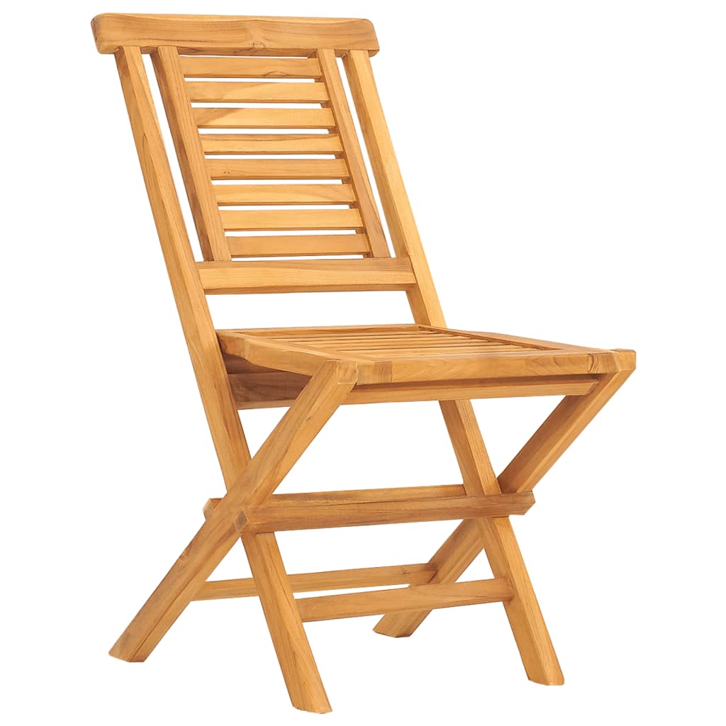 5 Piece Garden Dining Set Solid Wood Teak Without armrest