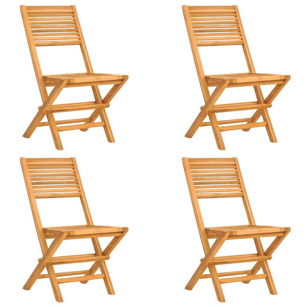 5 Piece Garden Dining Set Solid Wood Teak Without armrest