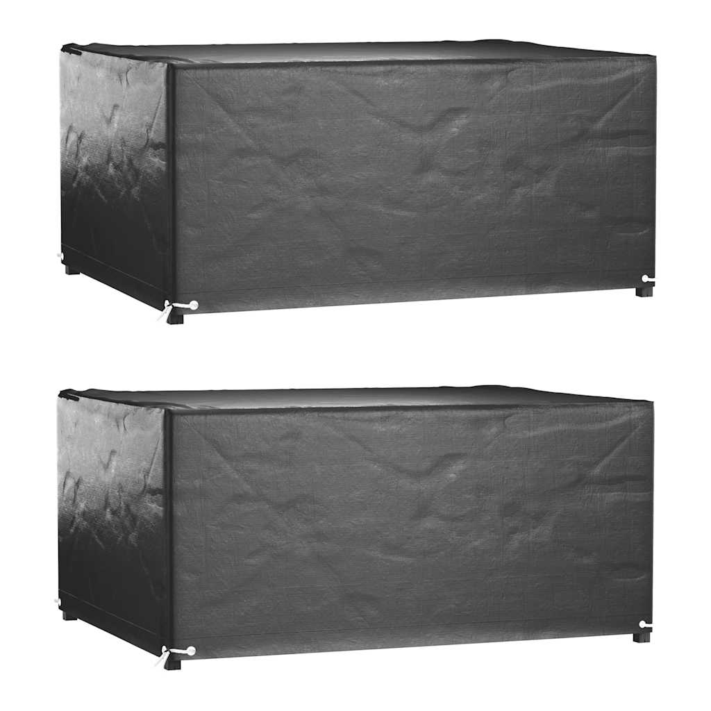 vidaXL Garden Furniture Covers 2 pcs 8 Eyelets 160x120x75 cm 1
