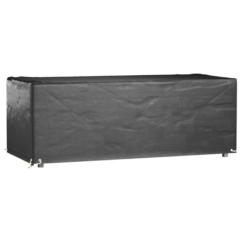 vidaXL Garden Furniture Covers 2 pcs 8 Eyelets 192x82x65 cm Rectangular 3