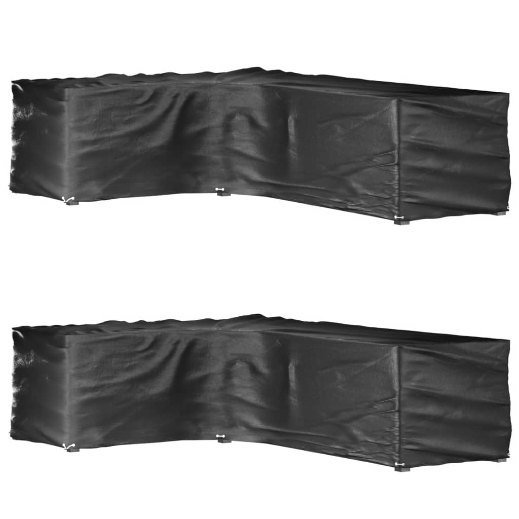 L-Shaped Garden Furniture Covers 16 Eyelets 2 210 cm 80 cm 260 cm