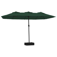 Double-Head Parasol 449x265 cm Green