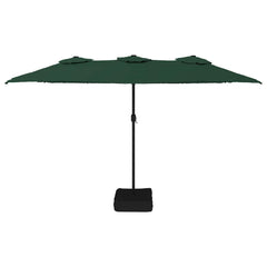 Double-Head Parasol 449x265 cm Green