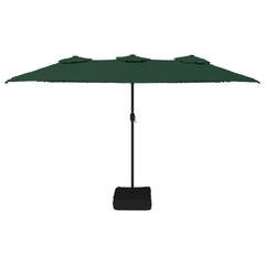 vidaXL Double-Head Parasol Green 449x265 cm 3