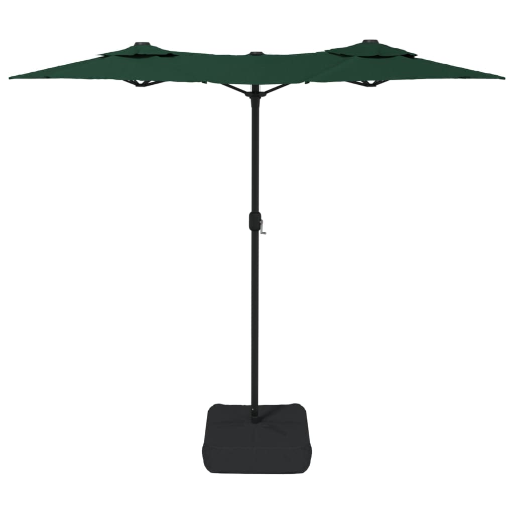 vidaXL Double-Head Garden Parasol Green 316x145 cm 4