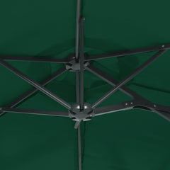 vidaXL Double-Head Garden Parasol Green 316x145 cm 6