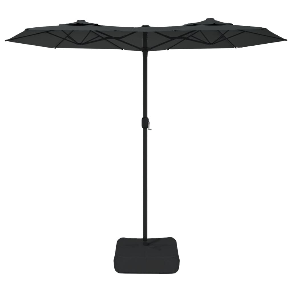 vidaXL Double-Head Garden Parasol Anthracite 316x145 cm 3