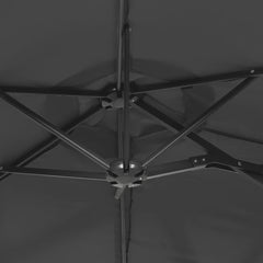 vidaXL Double-Head Garden Parasol Anthracite 316x145 cm 6