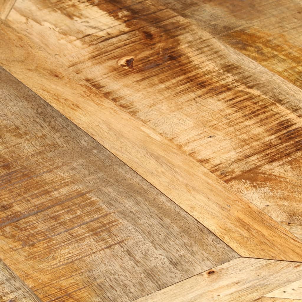 vidaXL Dining Table Ø150x76 cm Solid Rough Wood Mango 5