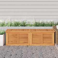 Garden Storage Box with Bag Solid Wood Teak 175 cm 55 cm