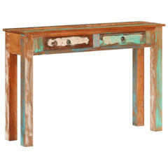 vidaXL Console Table 110x30x75 cm Solid Wood Reclaimed 4