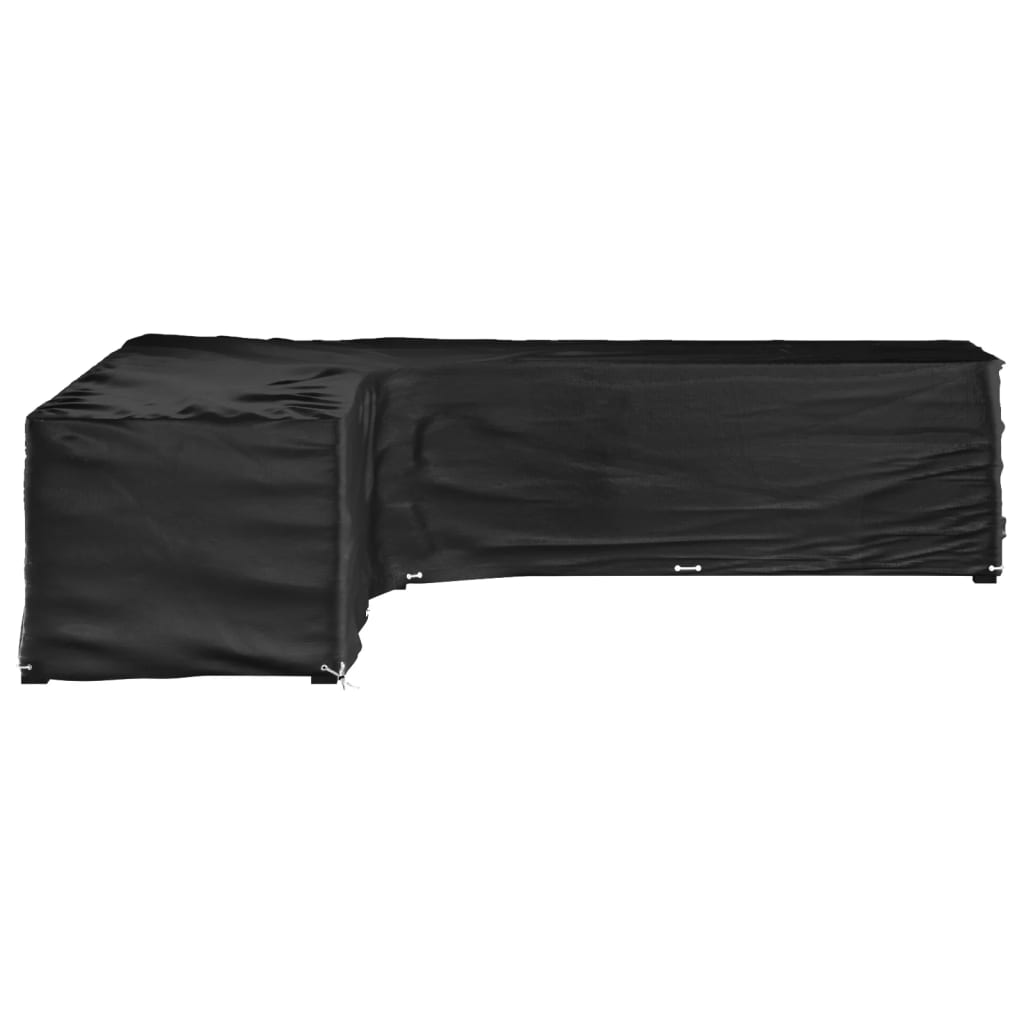 vidaXL L-Shaped Garden Furniture Cover 20 Eyelets 300x300x70 cm 2