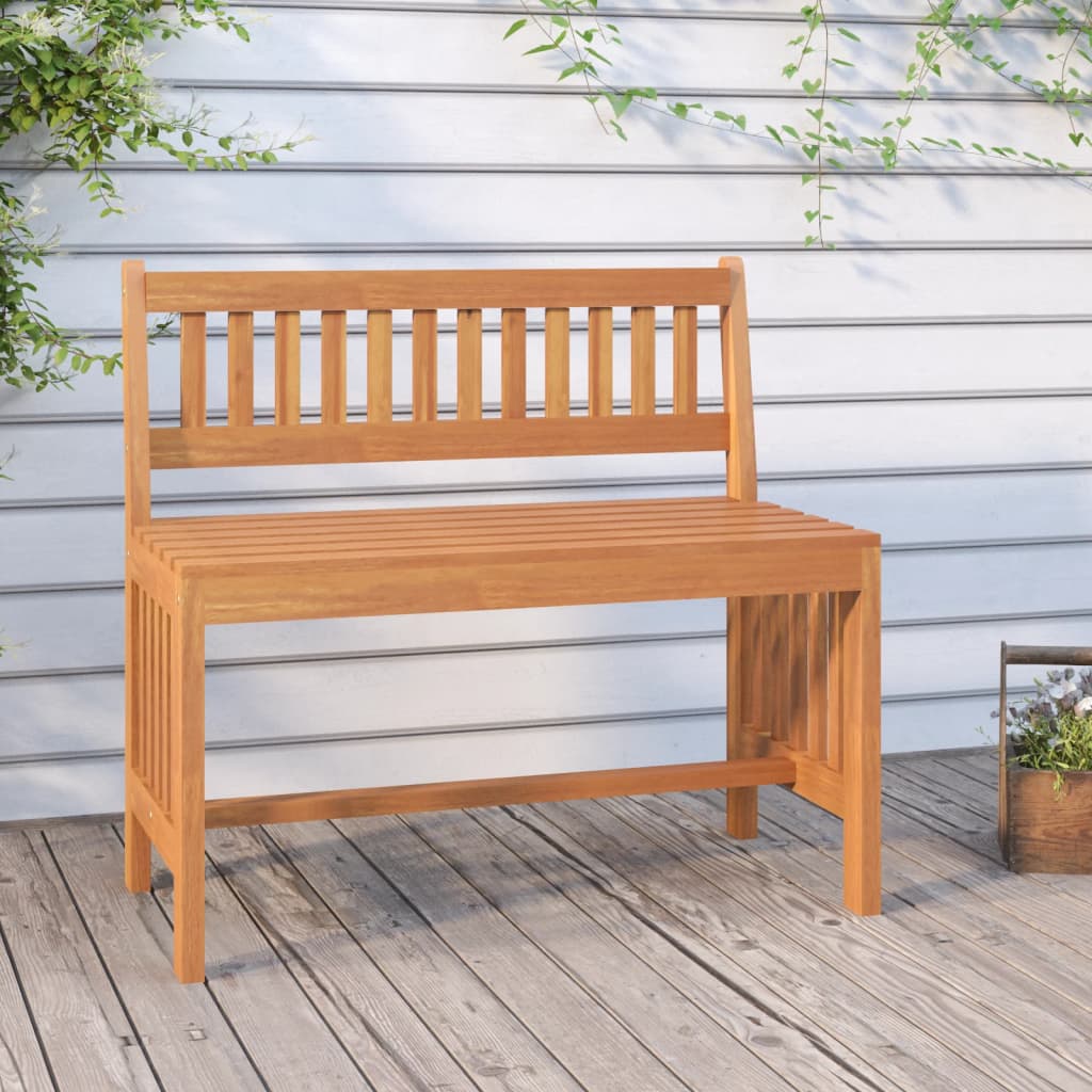 vidaXL Garden Bench 80 cm Solid Wood Eucalyptus 1