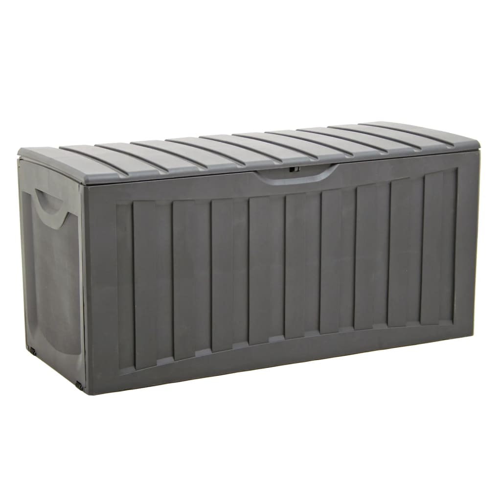 vidaXL Storage Box Black 118x53x57 cm Polypropylene 2