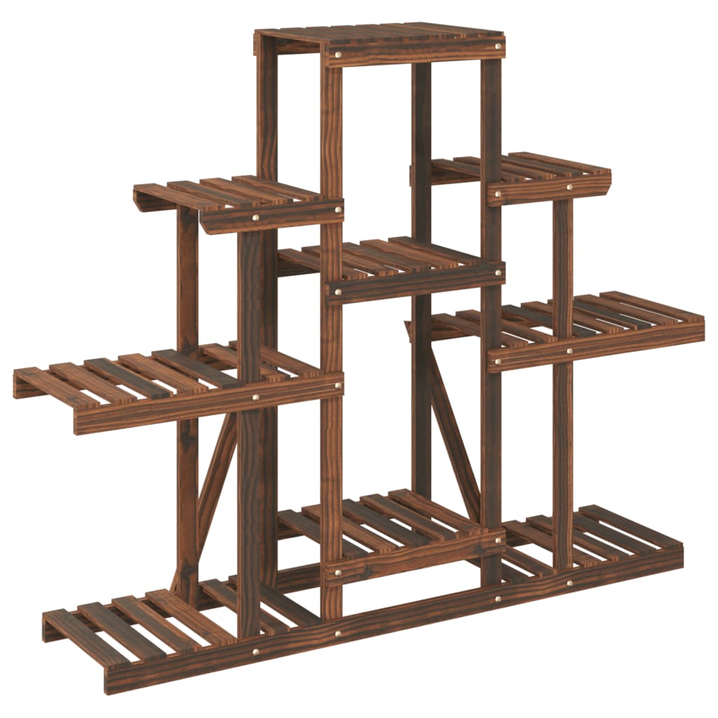 vidaXL Flower Stand 110x25x96 cm Solid Wood Fir 5