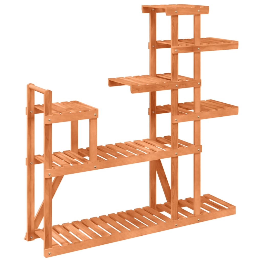 vidaXL Flower Stand 110x25x111 cm Solid Wood Fir 6