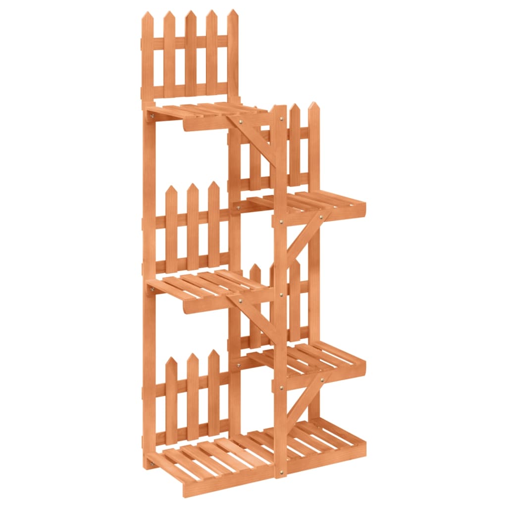 vidaXL Flower Stand 60x25x130 cm Solid Wood Fir 6