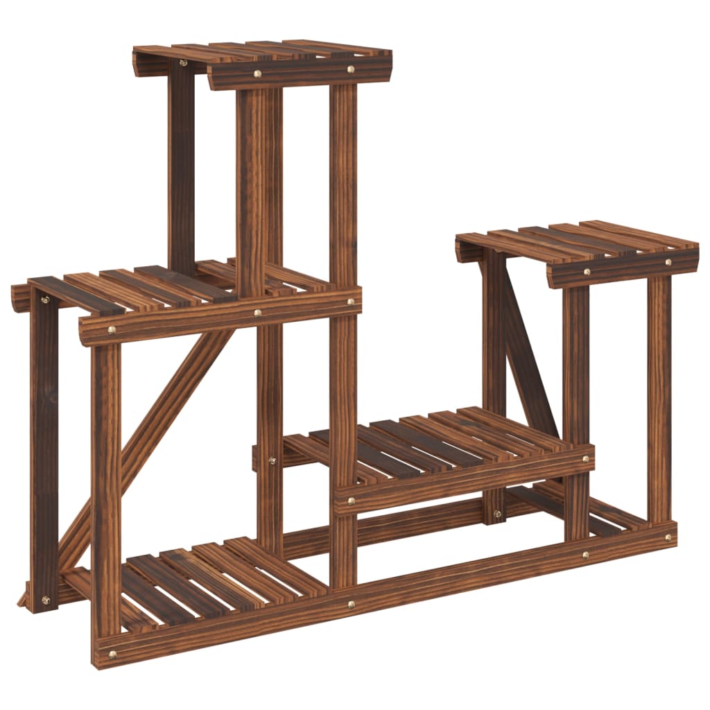 vidaXL Flower Stand 90x25x73.5 cm Solid Wood Fir 6