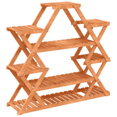 vidaXL Flower Stand 110x25x105 cm Solid Wood Fir 6