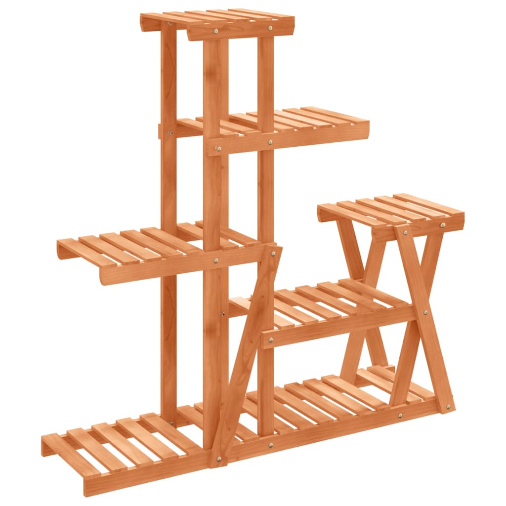 vidaXL Flower Stand 95x25x96 cm Solid Wood Fir 2