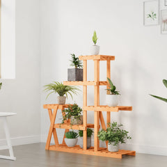 vidaXL Flower Stand 95x25x96 cm Solid Wood Fir 3