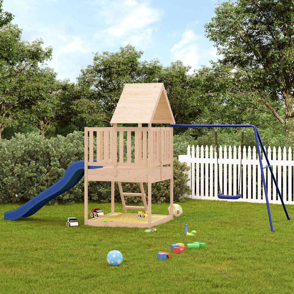 Outdoor Playset Solid Wood Pine Solid pinewood