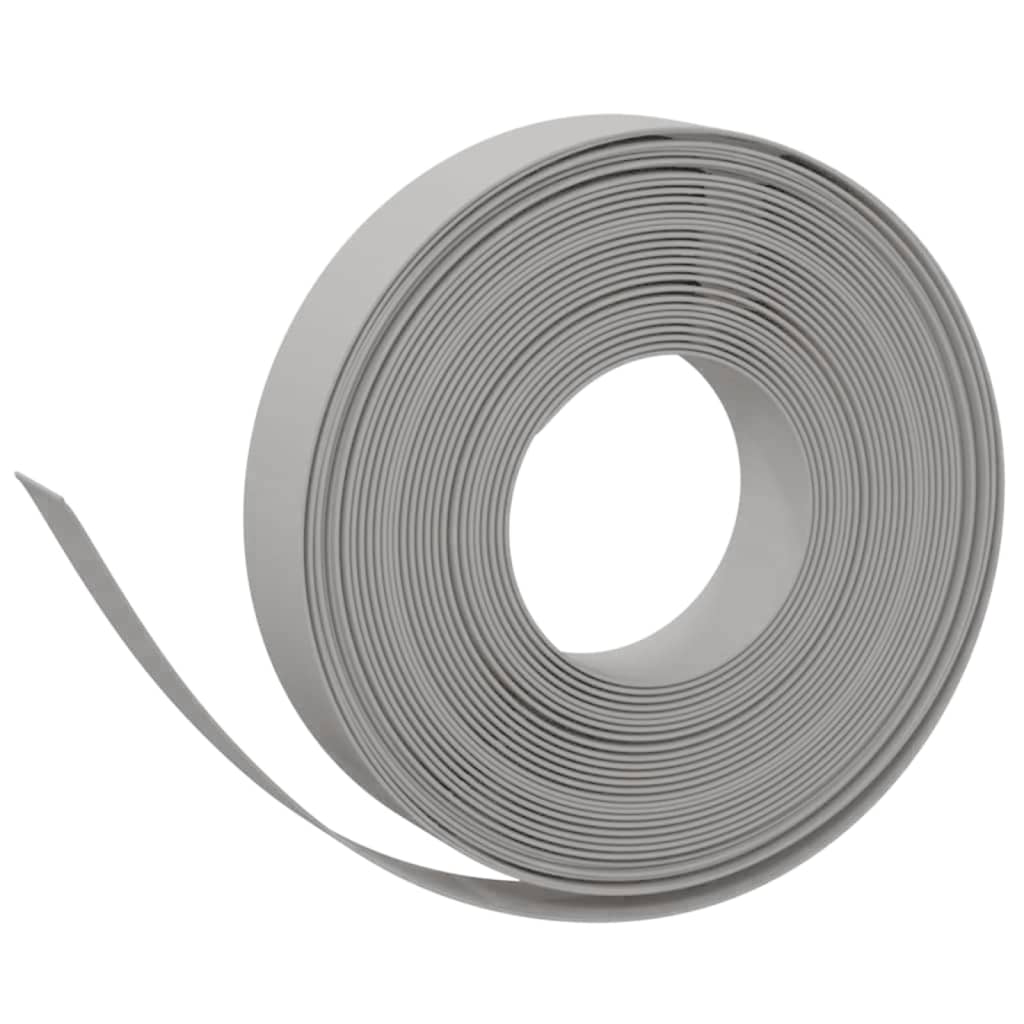 vidaXL Garden Edgings 2 pcs Grey 10 m 10 cm Polyethylene 3