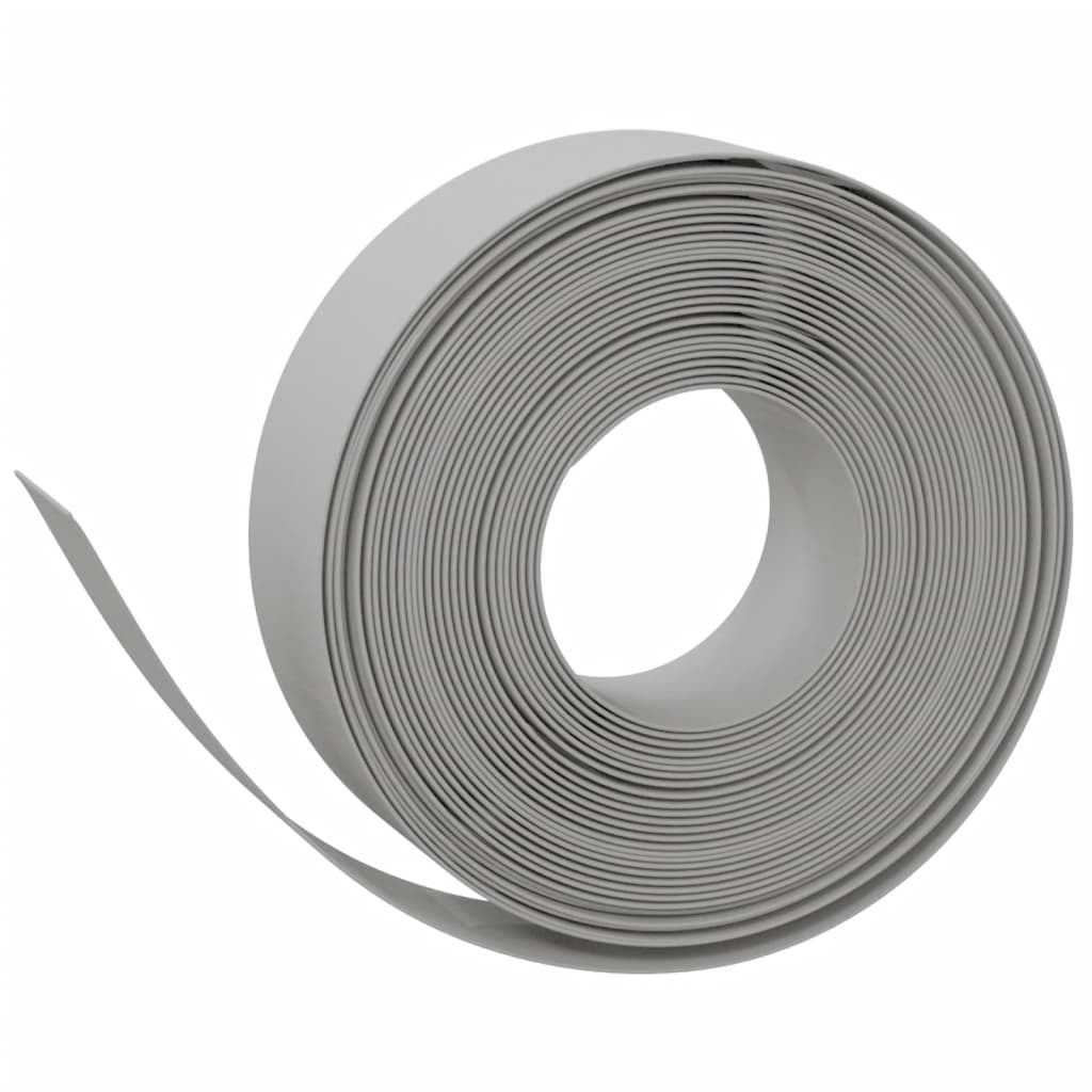 vidaXL Garden Edgings 2 pcs Grey 10 m 15 cm Polyethylene 3
