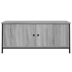 vidaXL TV Cabinet with Doors Grey Sonoma 102x35x45 cm Engineered Wood 5
