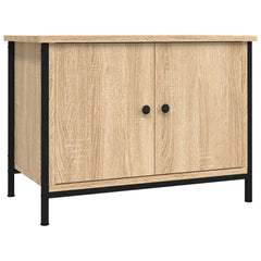 vidaXL TV Cabinet with Doors Sonoma Oak 60x35x45 cm Engineered Wood 2