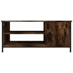 vidaXL TV Cabinet Smoked Oak 100x40x45 cm Engineered Wood 5