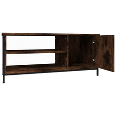 vidaXL TV Cabinet Smoked Oak 100x40x45 cm Engineered Wood 6