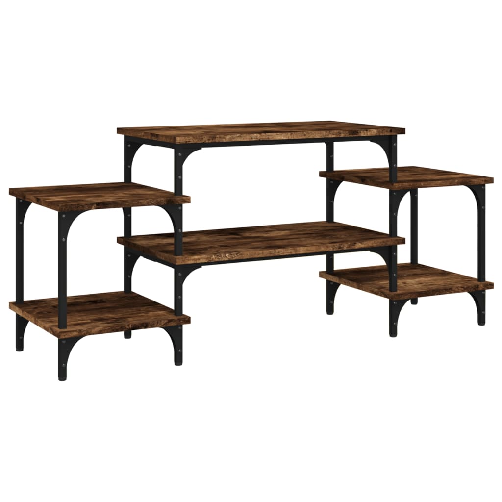 vidaXL TV Cabinet Smoked Oak 117x35x52 cm Engineered Wood 2